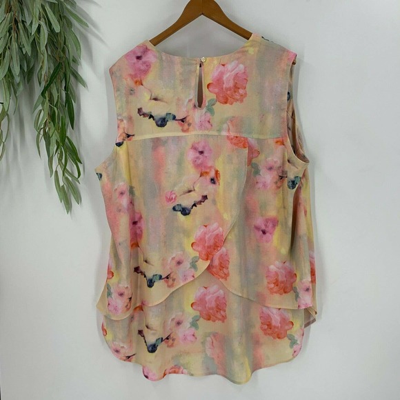 Seven 7 Melissa McCarthy Watercolor Blouse Top 3X - Picture 6 of 11